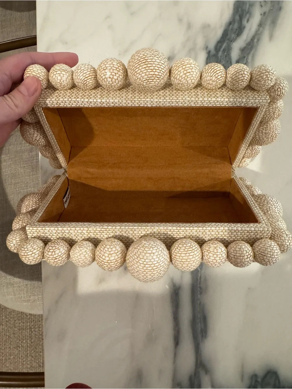 Cult Gaia EOS Raffia Minaudiere
